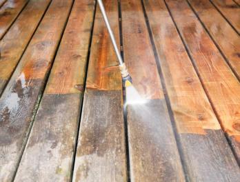 Deck Staining Process - Deck Pressure Washing Process